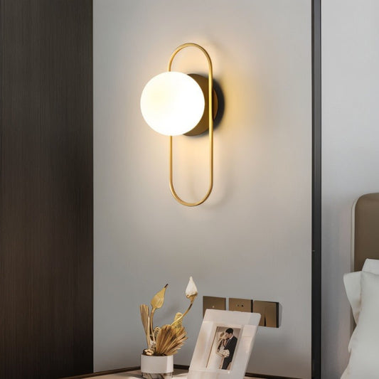 Ścienna lampa LED G9 9W przewodowa z metalu i szkła do oświetlenia wnętrz