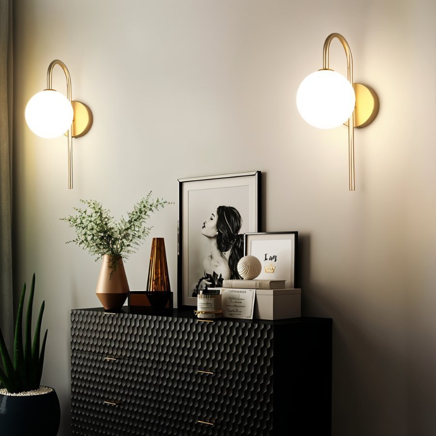 Ścienna lampa LED G9 9W przewodowa z metalu i szkła do oświetlenia wnętrz