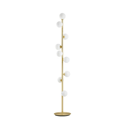 Lampa podłogowa G9 z szklanym kloszem, oświetlenie 5–10 m² do wnętrz