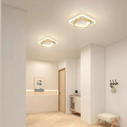 Kwadratowa lampa sufitowa LED