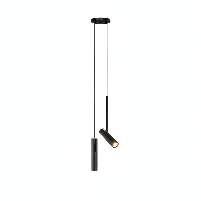 Suspension avec tête cylindrique orientable de type spot