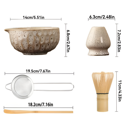 Ensemble en céramique pour matcha