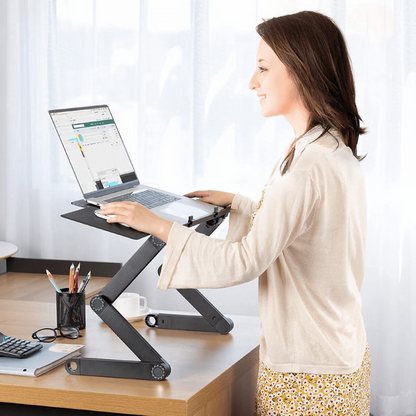 Ergonomiczna podstawka pod laptop z regulacją 360° i składanymi nogami
