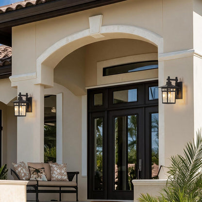 Outdoor lantern wall light IP65