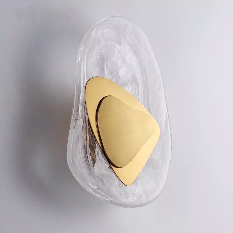 LED wall light with a glass shade