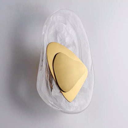 LED wall light with a glass shade