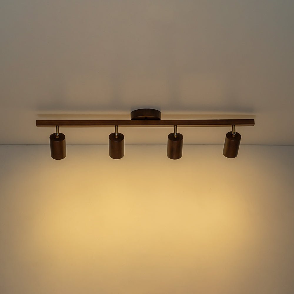 Plafonnier avec spots orientables gras