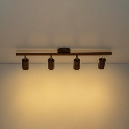 Plafonnier avec spots orientables gras