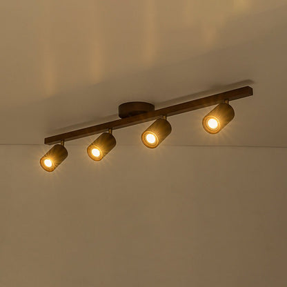 Plafonnier avec spots orientables gras