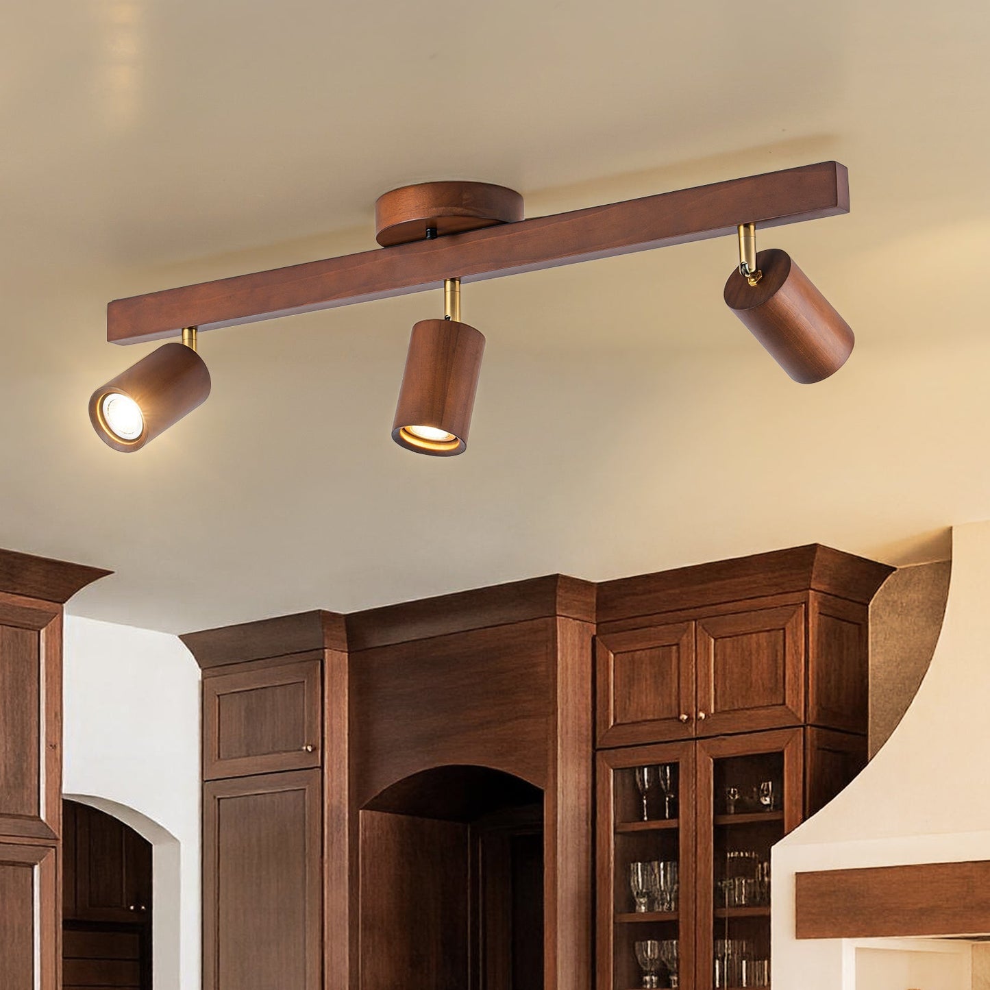 Plafonnier avec spots orientables gras
