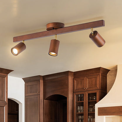Plafonnier avec spots orientables gras