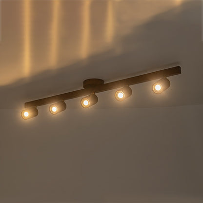 Plafonnier avec spots orientables gras