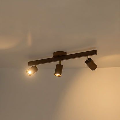 Plafonnier avec spots orientables gras