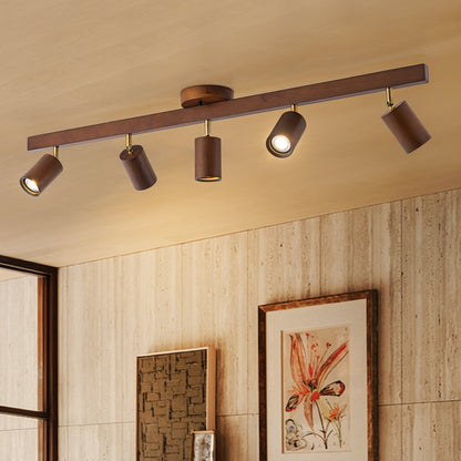 Plafonnier avec spots orientables gras
