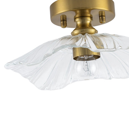 Lampa sufitowa szklany kwiat lotosu