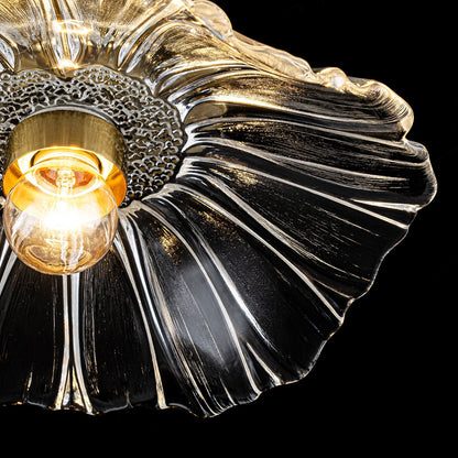 Lampa sufitowa szklany kwiat lotosu