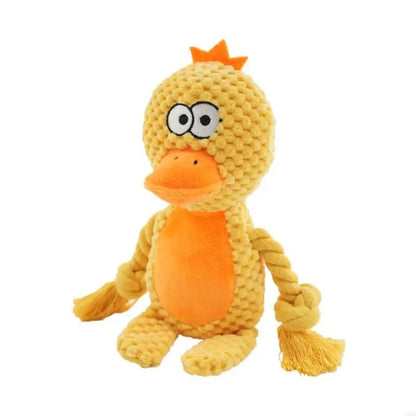 Jouet en peluche pour chien avec corde