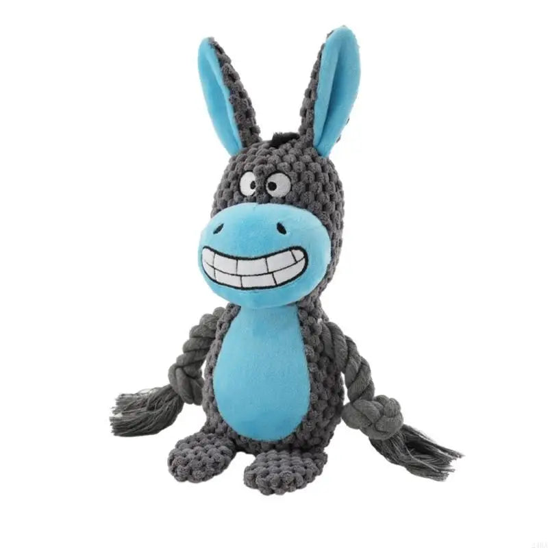 Jouet en peluche pour chien avec corde