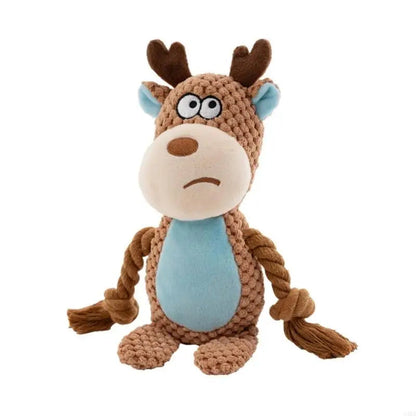 Jouet en peluche pour chien avec corde
