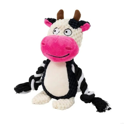 Jouet en peluche pour chien avec corde