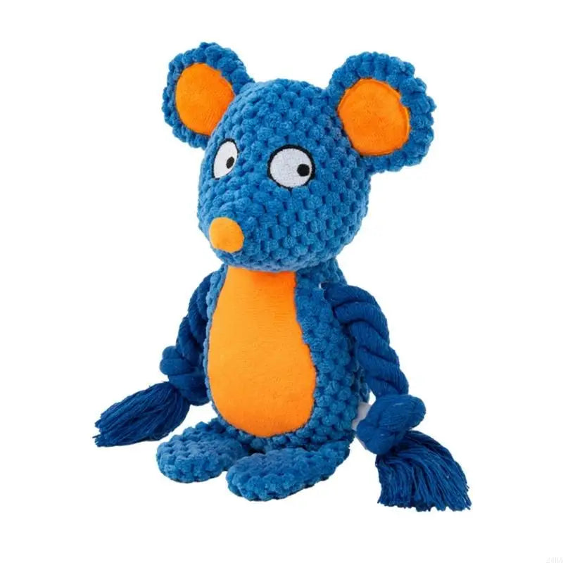 Jouet en peluche pour chien avec corde