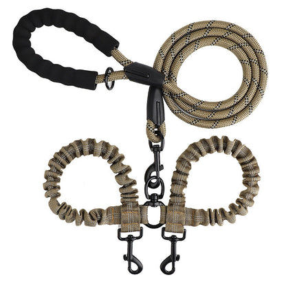 Double leash for two dogs