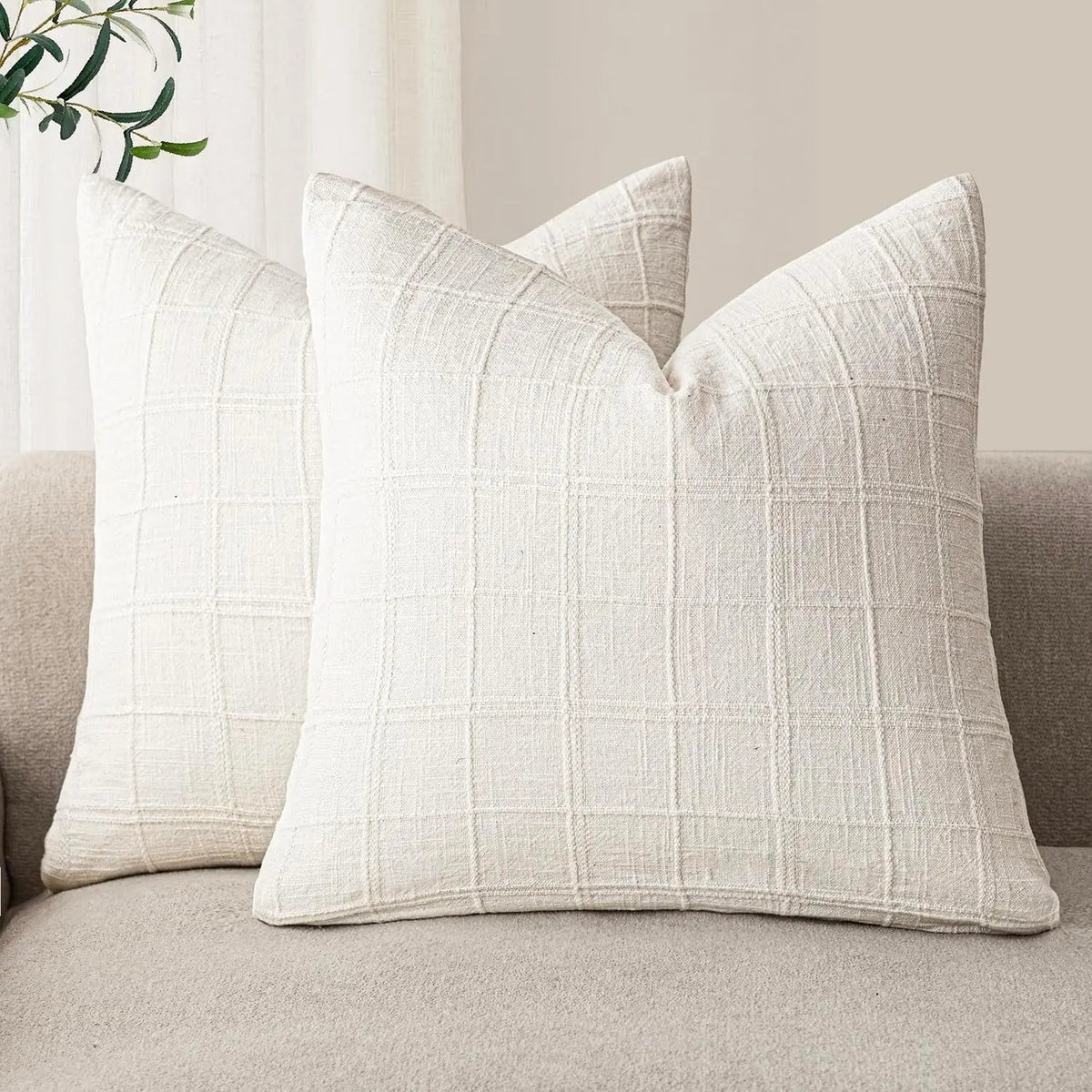 Plaid pillowcase