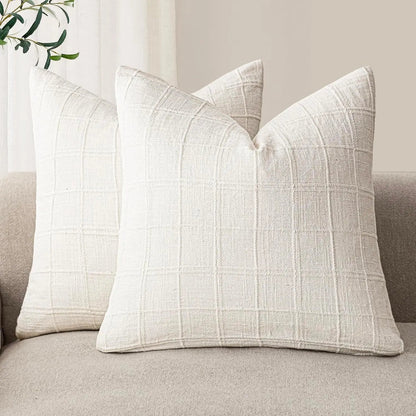Plaid pillowcase