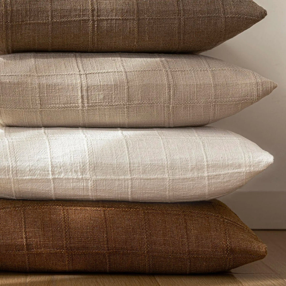 Plaid pillowcase