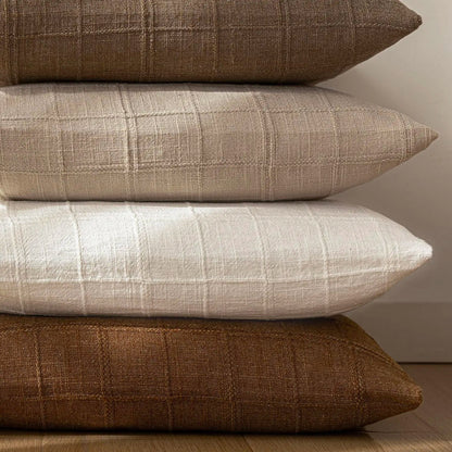 Plaid pillowcase