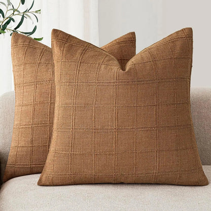 Plaid pillowcase
