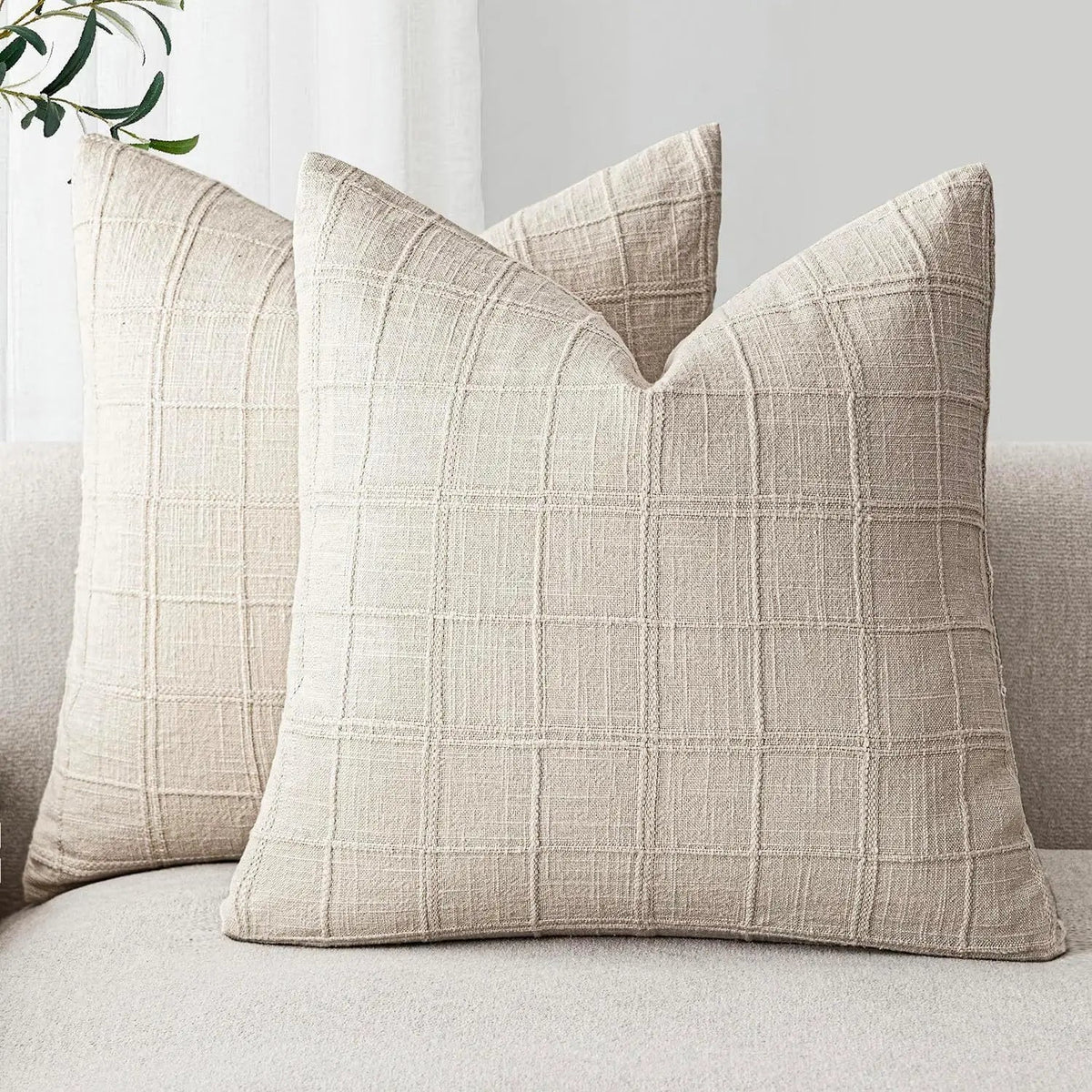 Plaid pillowcase
