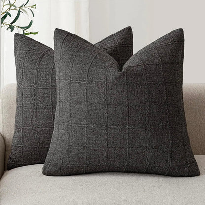 Plaid pillowcase