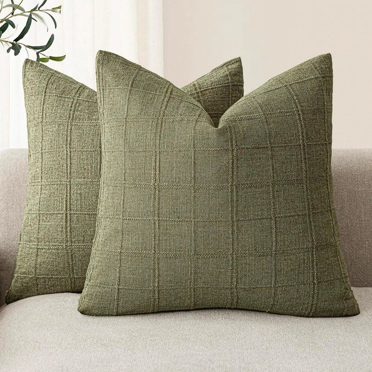 Plaid pillowcase
