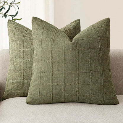 Plaid pillowcase