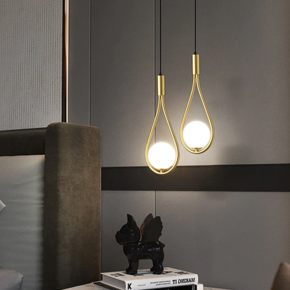Lampa wisząca w kształcie kropli