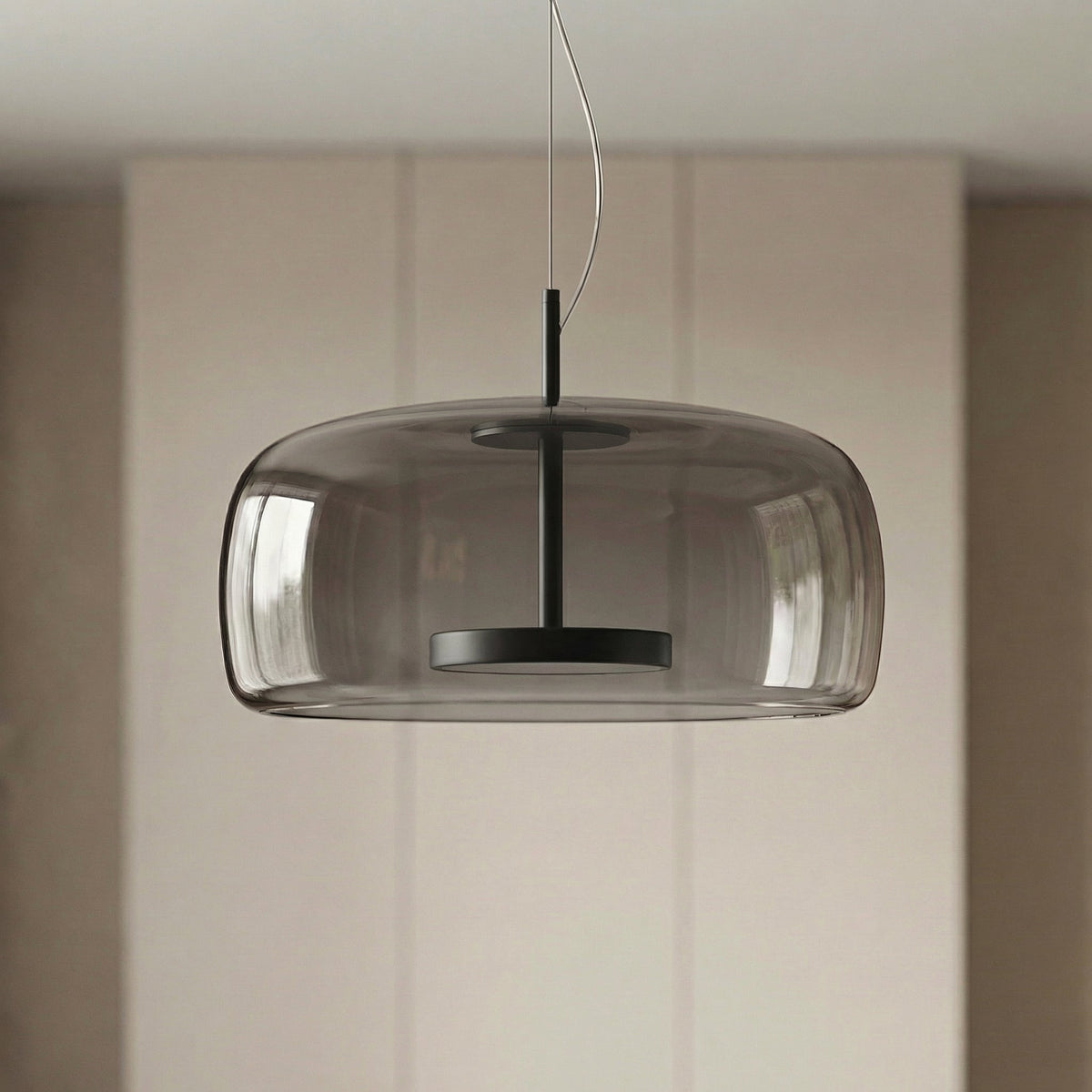 Lampa wisząca szklana