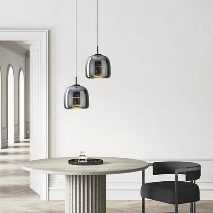 Lampa wisząca szklana