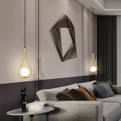 Lampa wisząca w kształcie kropli
