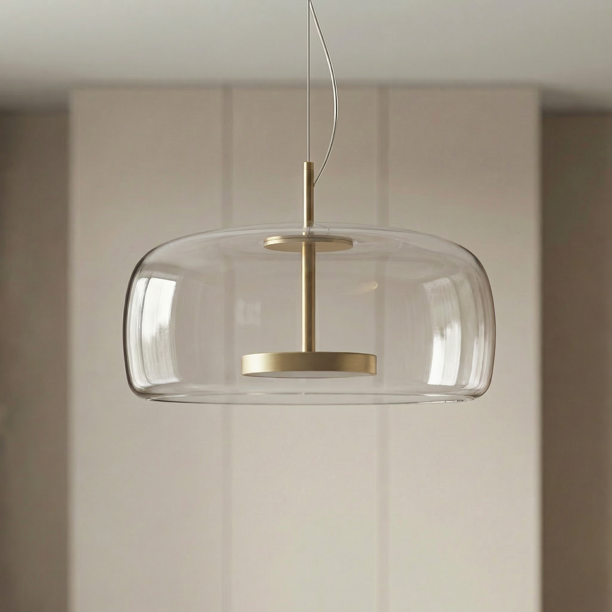 Lampa wisząca szklana