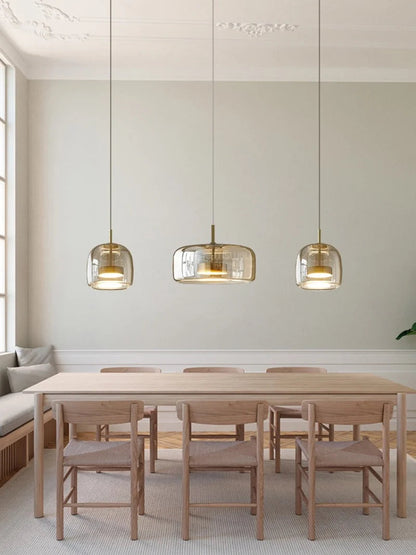 Lampa wisząca szklana