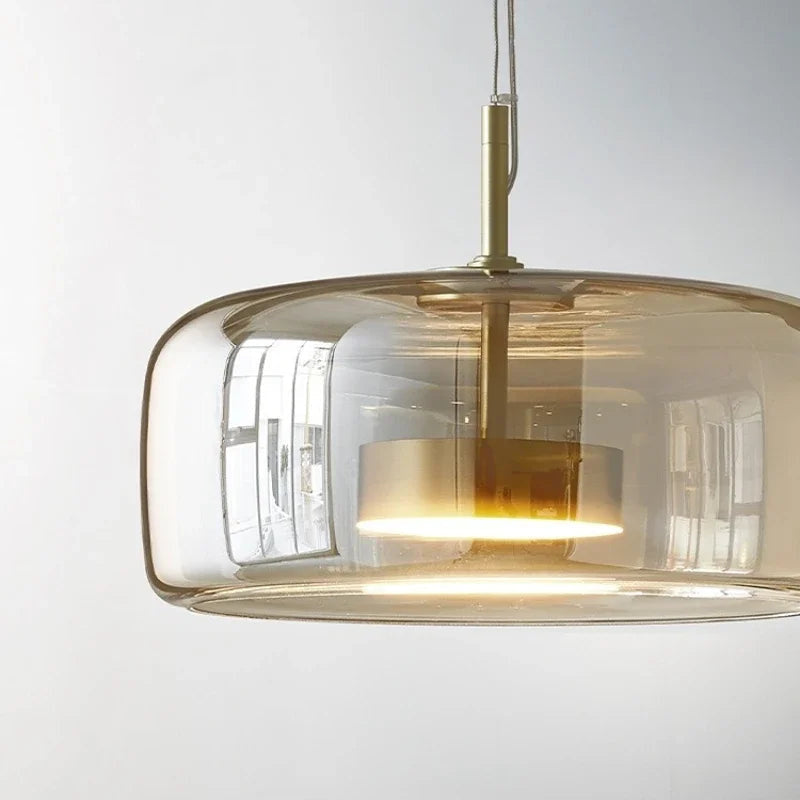 Lampa wisząca szklana