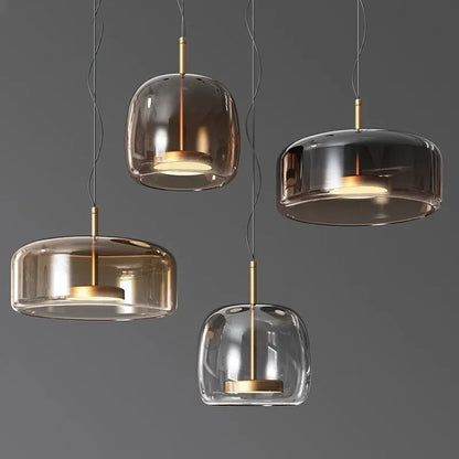 Lampa wisząca szklana