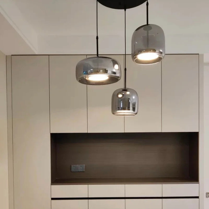 Lampa wisząca szklana