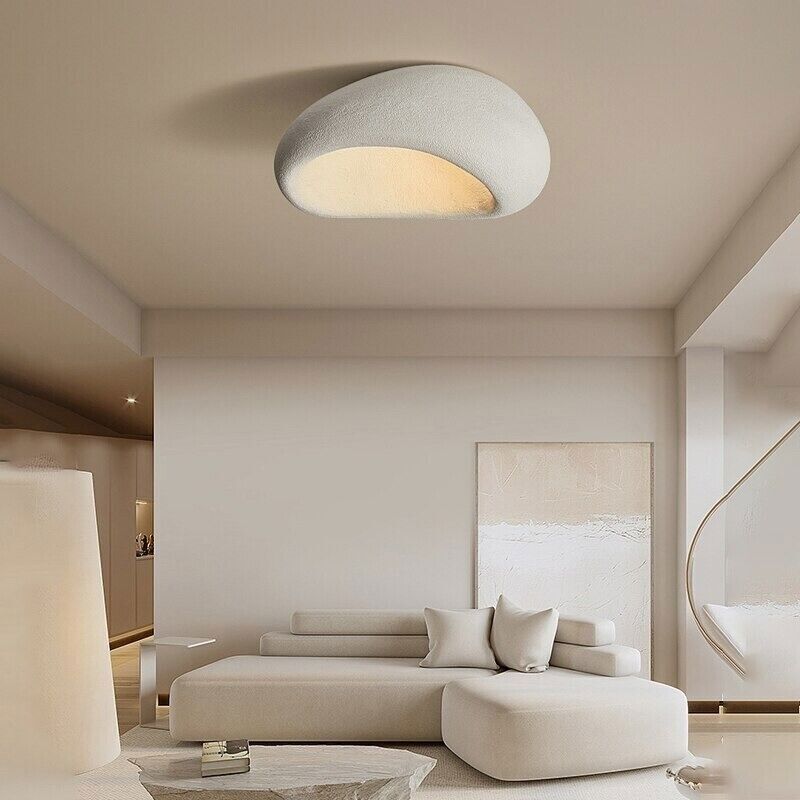 Lampa sufitowa LED z żywicy i metalu, ciepłe światło 3000K, do wnętrz mieszkalnych