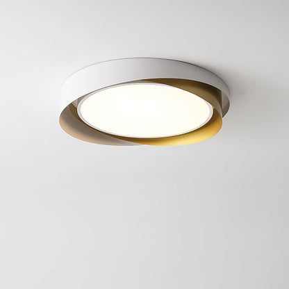 Plafon LED Okrągły Halo z Zintegrowanym Oświetleniem i Metalową Obudową