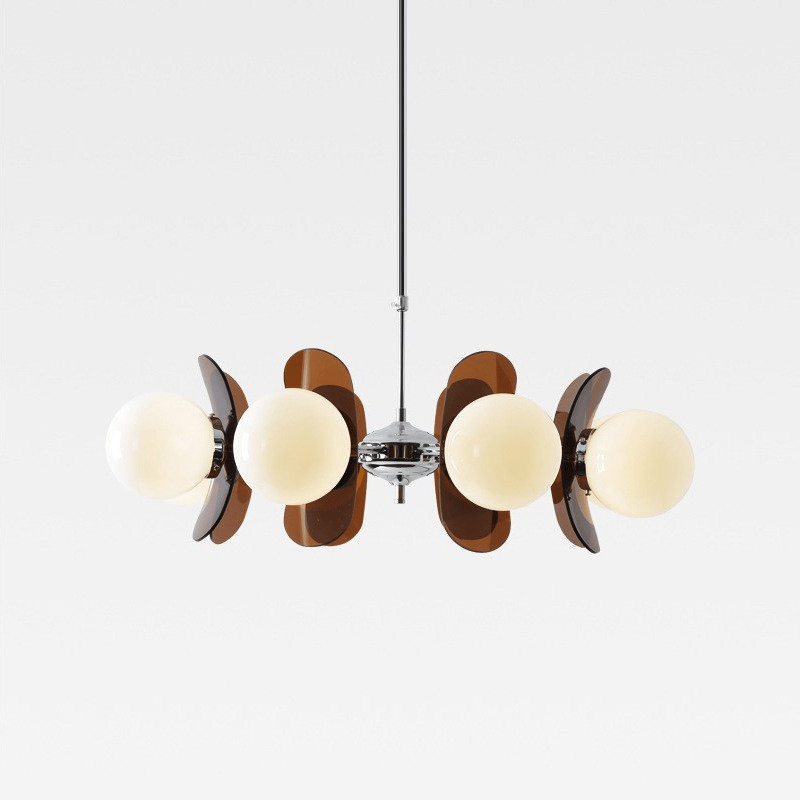 Żyrandol Bauhaus retro E27 8-punktowy LED do salonu
