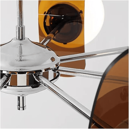 Żyrandol Bauhaus retro E27 8-punktowy LED do salonu