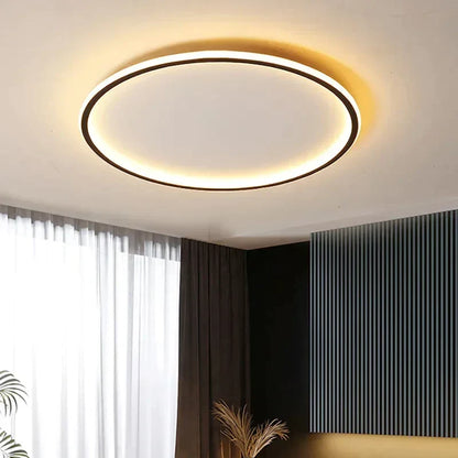 Plafonnier LED rond et plat