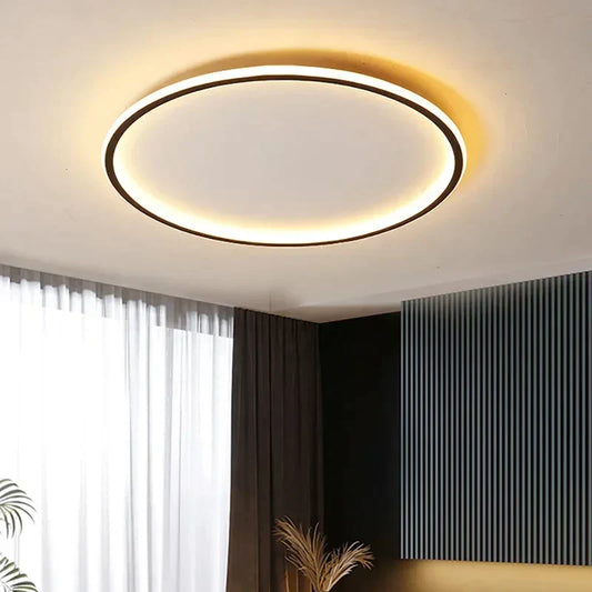 Plafonnier LED rond et plat